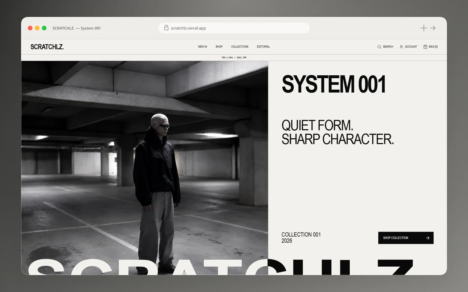 Scratchlz. — Fashion E-Commerce website designed by Cretoify