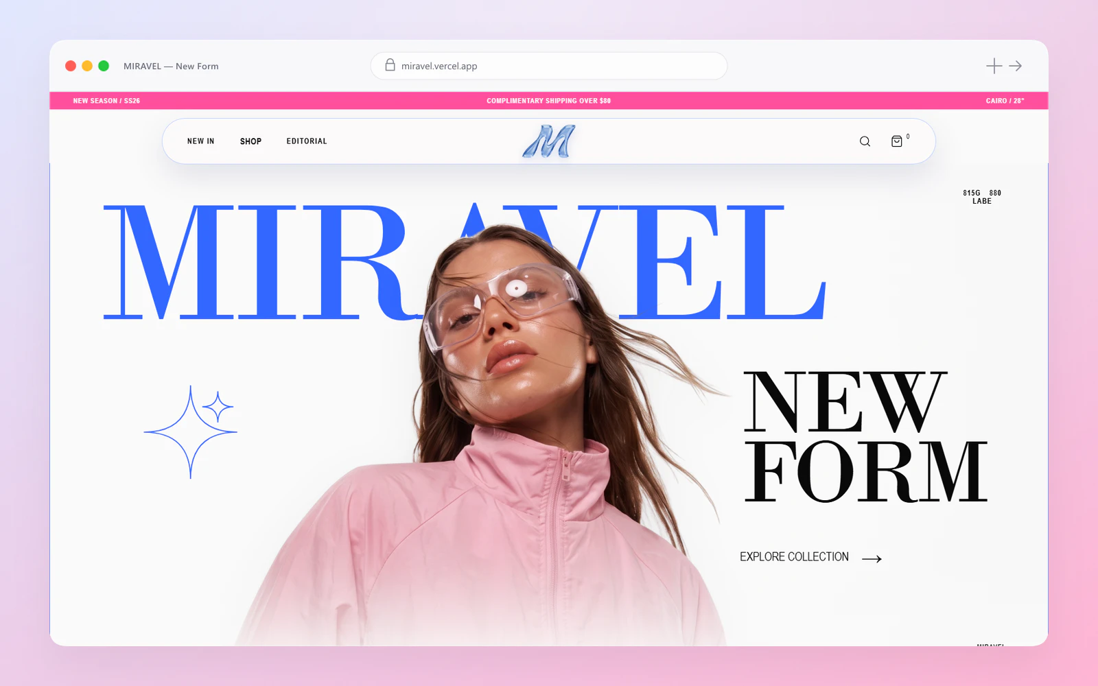 Miravel — Fashion E-Commerce website designed by Cretoify