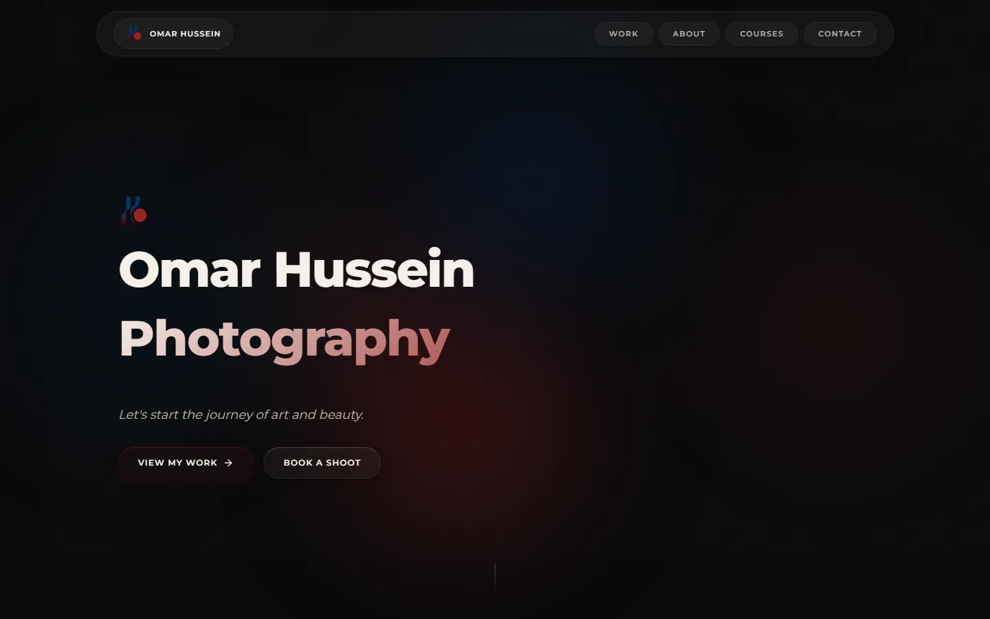 Omar Hussein — Photography Portfolio website designed by Cretoify