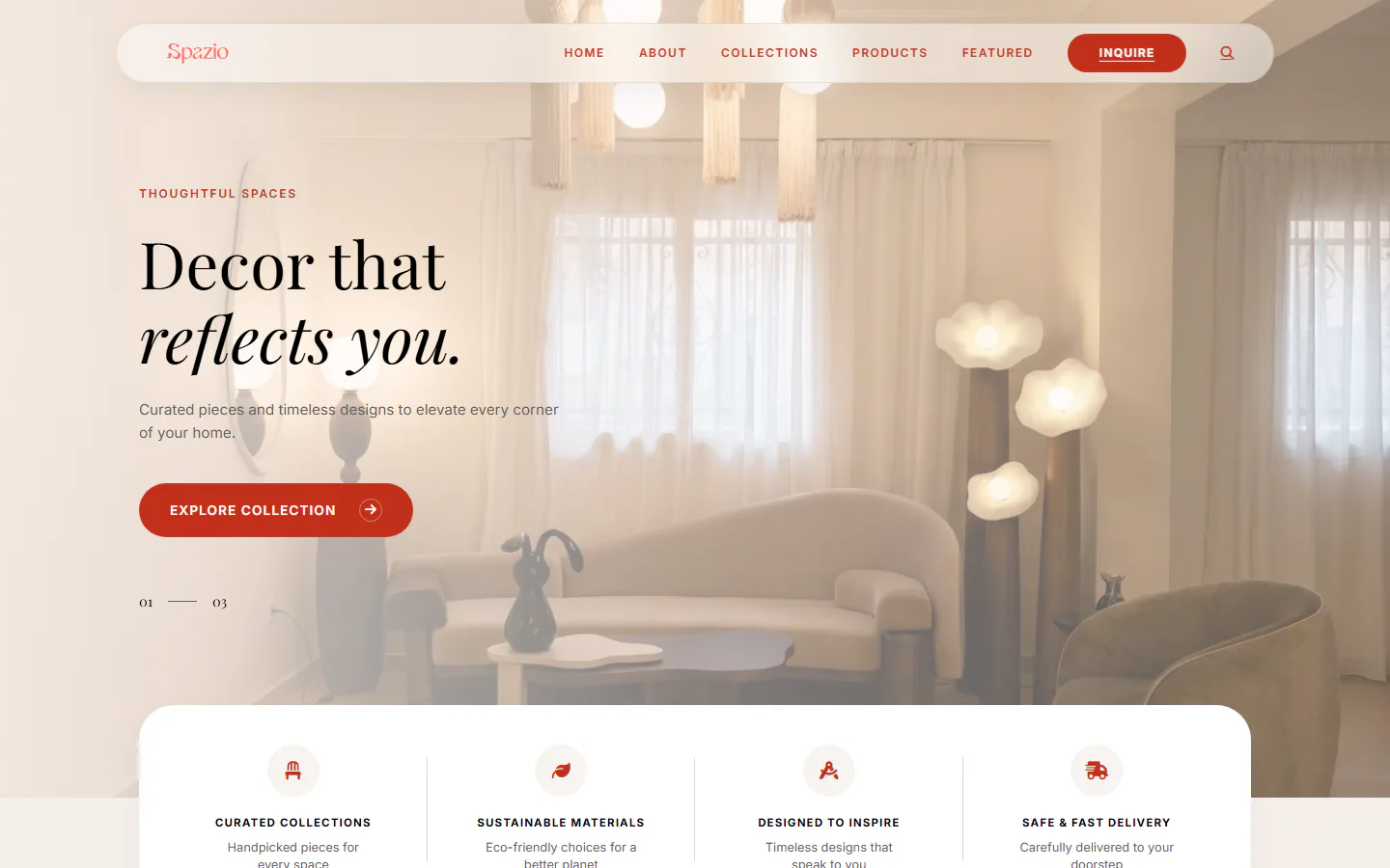 Spazio — Demo Website website designed by Cretoify